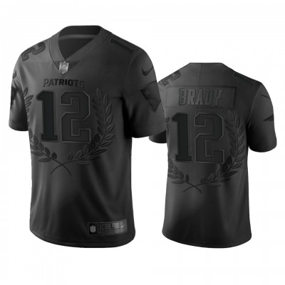 New England New England Patriots #12 Tom Brady Men's Nike Black NFL MVP Limited Edition Jersey Men's